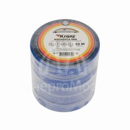 Изолента ПВХ 0.13х15мм 25м син. Kranz KR-09-2105