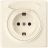 Розетка 1-м СП Florence 16А IP20 с заземл. с крышкой винт. клеммы механизм беж. 1E10501301 OneKeyElectro 2172791