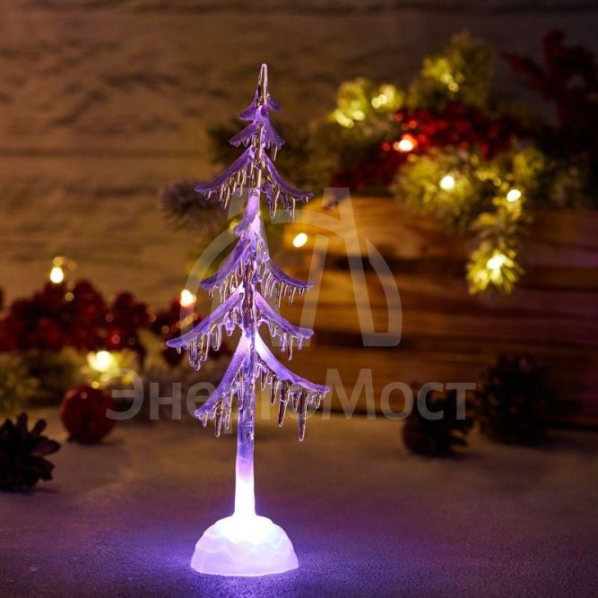 Фигура светодиодная &amp;quot;Елочка&amp;quot; 25см 1LED 1.5Вт IP20 на подставке элементы питания 3хAG13(LR44) (в компл.) Neon-Night 513-032