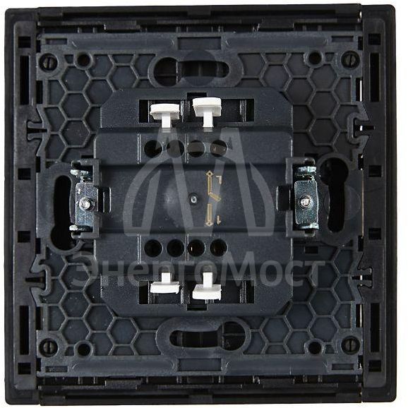 Выключатель 1-кл. СП FORTE&amp;amp;PIANO 10А FP101 черн. IEK FP-V10-0-10-1-K02