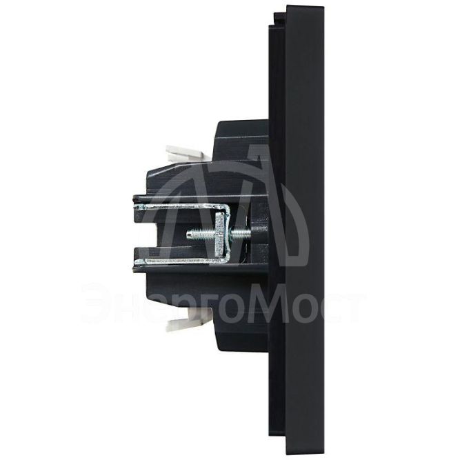 Выключатель 1-кл. СП FORTE&amp;amp;PIANO 10А FP101 черн. IEK FP-V10-0-10-1-K02