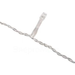 Гирлянда светодиодная &amp;quot;Айсикл&amp;quot; (бахрома) 5х0.6м с эффектом мерцания прозр. провод IP44 230В диоды теплые бел. 112 LED Neon-Night 255-526