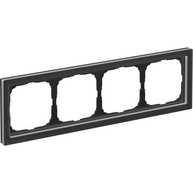 Рамка 4-м ArtGallery Pure матов. органич. стекло черн. SE GAL331004