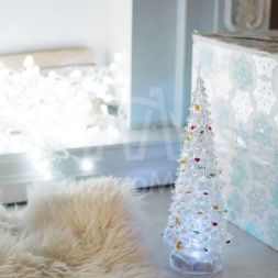 Фигура светодиод. &amp;quot;Елочка&amp;quot; (батарейки 3хAG13 в компл.) 1LED 20см RGB 4.5B IP20 NEON-NIGHT 513-023