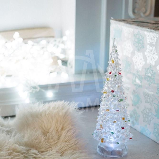 Фигура светодиод. &amp;quot;Елочка&amp;quot; (батарейки 3хAG13 в компл.) 1LED 20см RGB 4.5B IP20 NEON-NIGHT 513-023