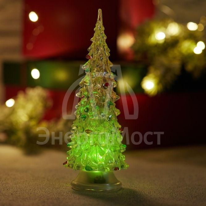 Фигура светодиод. &amp;quot;Елочка&amp;quot; (батарейки 3хAG13 в компл.) 1LED 20см RGB 4.5B IP20 NEON-NIGHT 513-023