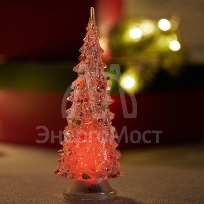 Фигура светодиод. &amp;quot;Елочка&amp;quot; (батарейки 3хAG13 в компл.) 1LED 20см RGB 4.5B IP20 NEON-NIGHT 513-023