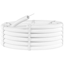 Труба ПЛЛ гибкая гофр. не содержит галогенов c протяж. d20мм ПВ-0 бел. (уп.100м) DKC 81820