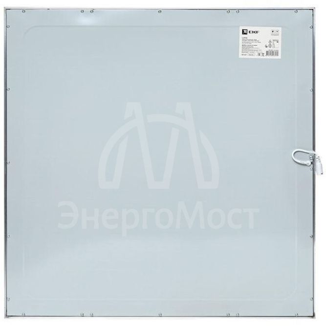 Светильник светодиодный ЛУО-4007-L 36Вт 4000К IP40 панель тонкая 595х595 серебро без драйвера Basic EKF LPS-4007-L-36-4000