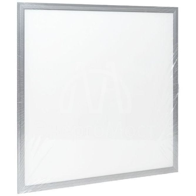 Светильник светодиодный ЛУО-4007-L 36Вт 4000К IP40 панель тонкая 595х595 серебро без драйвера Basic EKF LPS-4007-L-36-4000