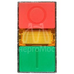 Кнопка  LAY5-BW8465 &amp;quot;I-O&amp;quot; прямоугольная 230В NO+NC PROxima EKF pbn-bw8465