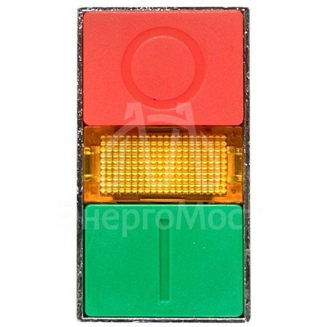 Кнопка  LAY5-BW8465 &amp;quot;I-O&amp;quot; прямоугольная 230В NO+NC PROxima EKF pbn-bw8465