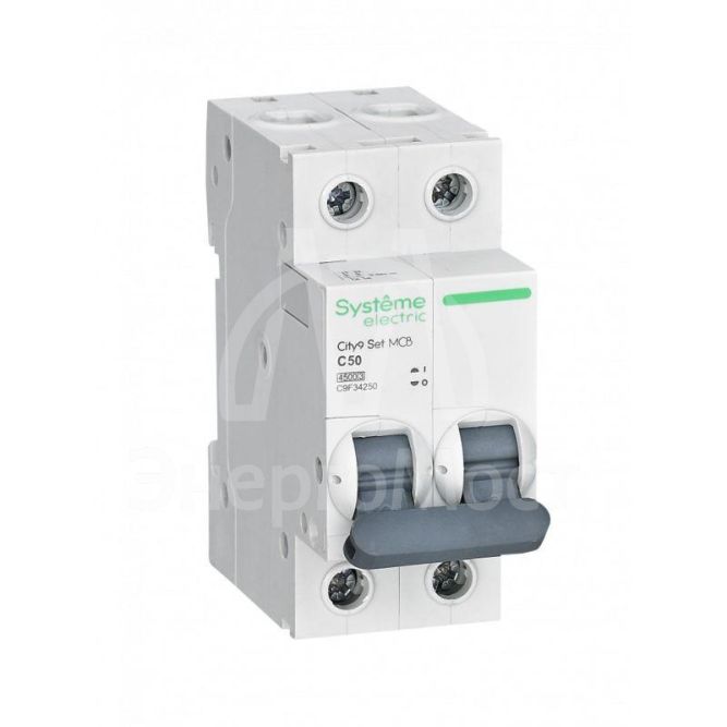 Выключатель автоматический (АВ) С 50А 2P 4.5кА 230В City9 Set SE C9F34250