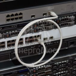 Патч-корд F/UTP кат.6 RJ45-RJ45 LSZH экранир. 1м сер. Rexant 18-8102-1