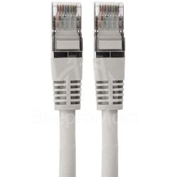 Патч-корд F/UTP кат.6 RJ45-RJ45 LSZH экранир. 1м сер. Rexant 18-8102-1