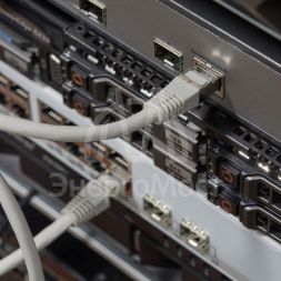 Патч-корд F/UTP кат.6 RJ45-RJ45 LSZH экранир. 1м сер. Rexant 18-8102-1