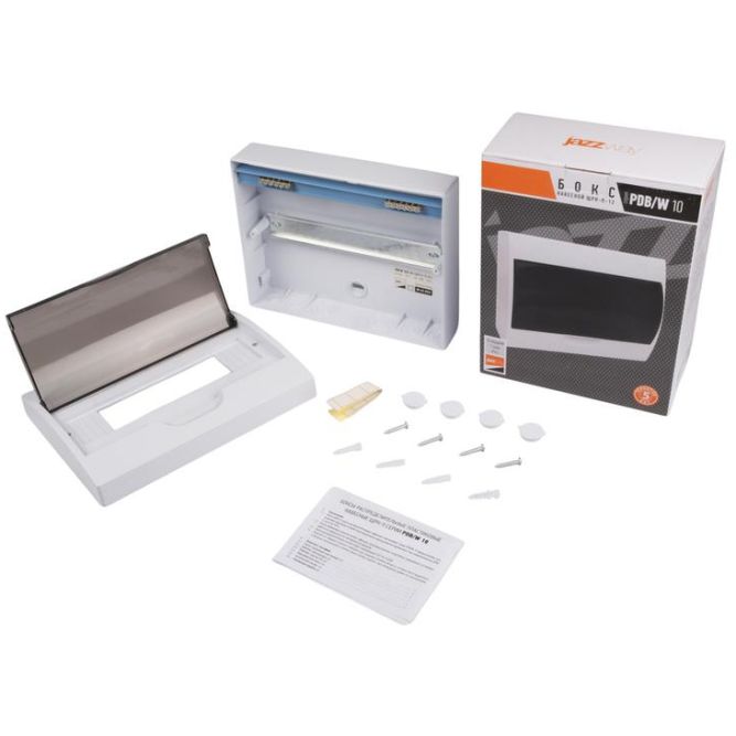 Бокс модульный накладной PDB/W 1012 WH (ЩРН-П-12) IP41 пластик. Pro JazzWay 5071674