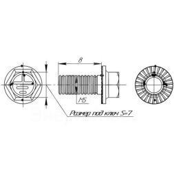 Винт М5х8 EKF wm5x8