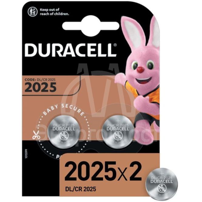 Элемент питания литиевый CR2025-2BL (блист.2шт) Duracell Б0037272