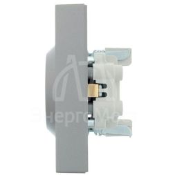 Розетка 2-м СП VESNA с заземл. ПБТ платина LEZARD 742-3500-127B