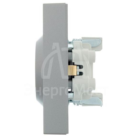 Розетка 2-м СП VESNA с заземл. ПБТ платина LEZARD 742-3500-127B