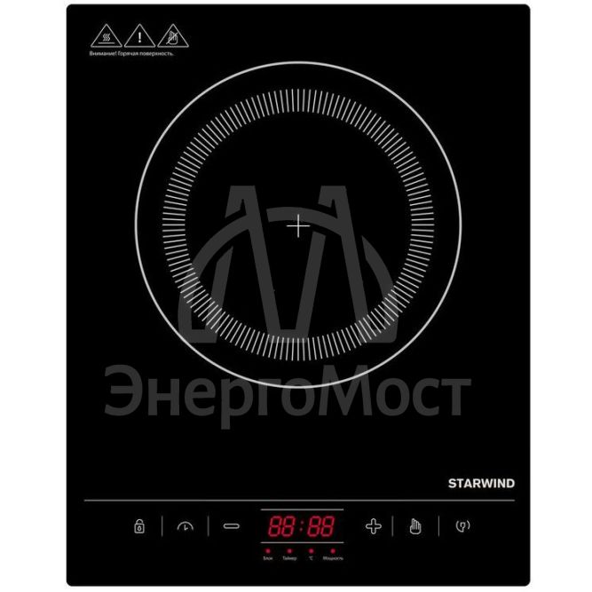 Плита Индукционная STI-1002 стеклокерамика (настольная) черн. STARWIND 1422218