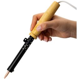 Паяльник ЭПСН 220В 80Вт дерев. ручка ПД Rexant 12-0280