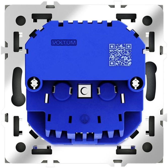 Розетка 1-м СП S70 16А с USB A+С с заземл. защ. шторки механизм графит Voltum VLS040507