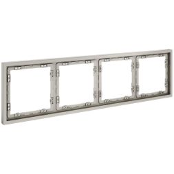 Рамка 4-м S70 пластик. кашемир Voltum VLS100403