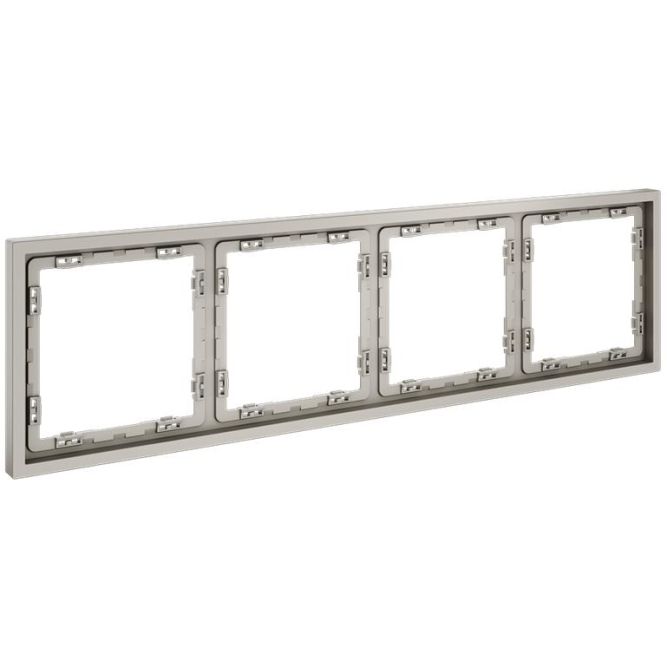 Рамка 4-м S70 пластик. кашемир Voltum VLS100403