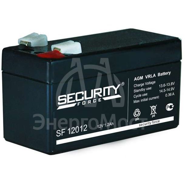 Аккумулятор 12В 1.2А.ч Security Force SF 12012
