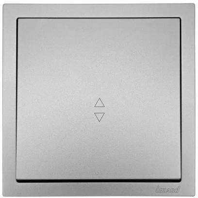 Выключатель проходной 1-кл. СП ZIMA IP20 10А безвинт. зажим сер. матов. LEZARD 704-7488-105QC