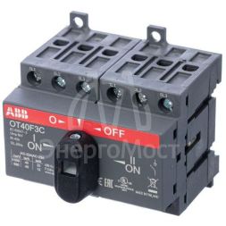 Рубильник реверсивный OT40F3C 40А (23А AC23) ABB 1SCA104913R1001