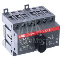 Рубильник реверсивный OT40F3C 40А (23А AC23) ABB 1SCA104913R1001
