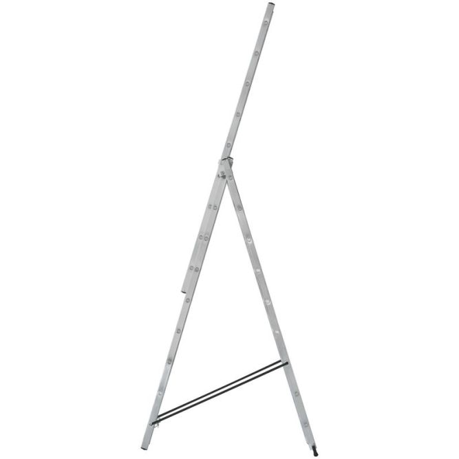Лестница трехсекционная 3х9 H=257/426/591см 11.18кг алюм. FIT 65434