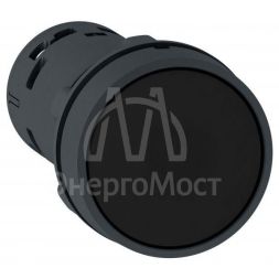 Кнопка 22мм черн. с возвр. НО+НЗ SchE XB7NA25