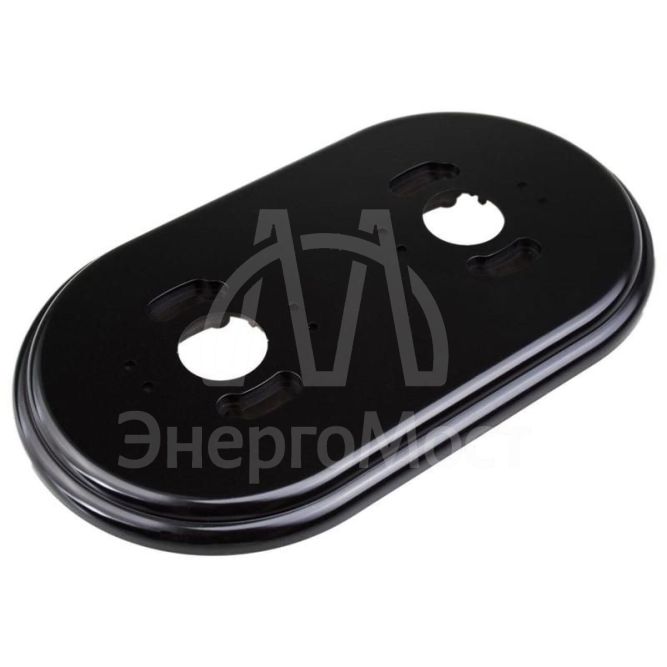 Рамка 2-м R пластик черн. Bironi RF1-620-23