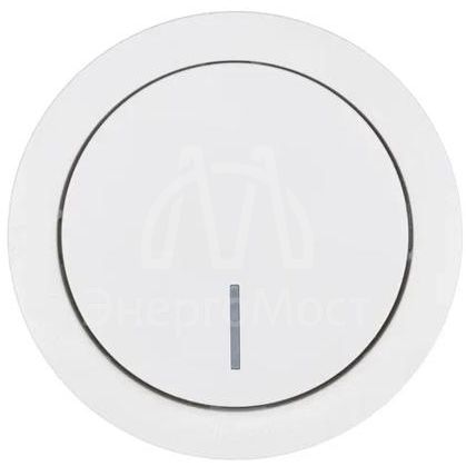 Выключатель 1-кл. СП OSEN 10А IP20 с подсветкой механизм бел. LEZARD 743-0288-111