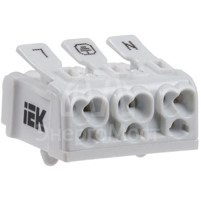 Клемма пружинная соединительная КСПн3-L+N+PE IEK UKZ-B06-3P-F1-E0-10