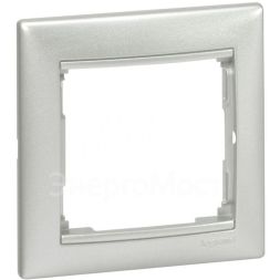 Рамка 1-м Valena горизонт. алюм. (DIY-упак.) Leg 694330
