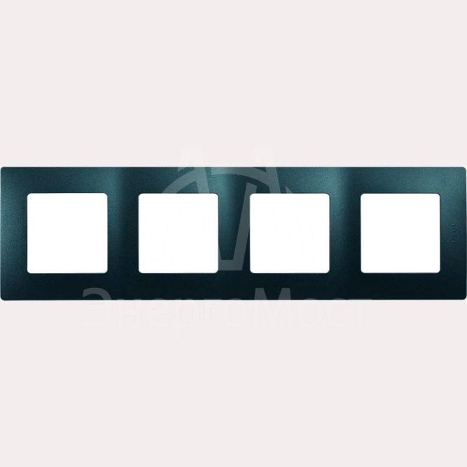 Рамка 4-м Etika антрацит Leg 672584