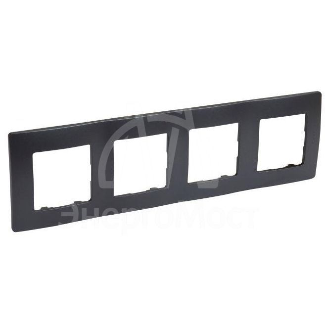 Рамка 4-м Etika антрацит Leg 672584