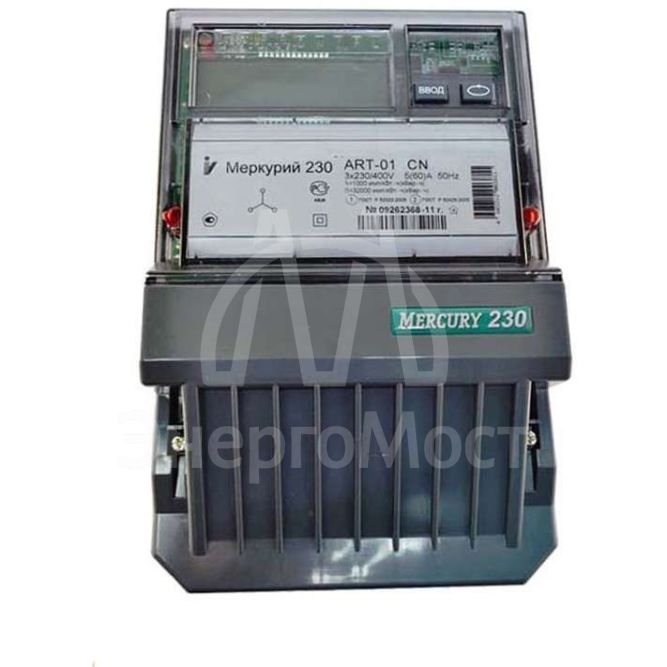 Счетчик &amp;quot;Меркурий&amp;quot; 230 ART-01 CN 3ф 5-60А 1.0/2.0 класс точн. многотариф. CAN ЖКИ Моск. вр. Инкотекс М0000051817