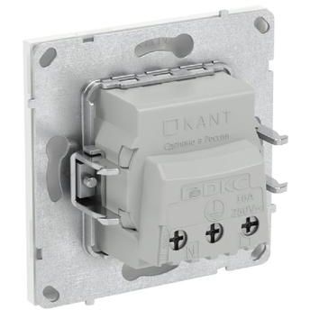 Розетка силовая KANT 2P+E защ. шторки бел. магнолия DKC 7000003