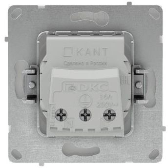 Розетка силовая KANT 2P+E защ. шторки бел. магнолия DKC 7000003