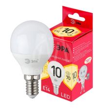 Лампа светодиодная RED LINE LED P45-10W-827-E14 R 10Вт P45 свеча 2700К тепл.бел. E14 Эра Б0052378