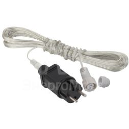 Трансформатор 12Вт IP44 220В-24В для подключения низковольтных гирлянд до 1000LED Эра Б0051904