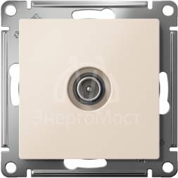Розетка телевизионная TV AtlasDesign коннектор механизм беж. SE ATN000293
