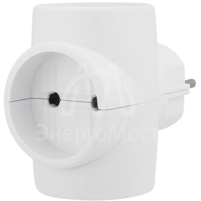 Разветвитель 3-м без заземл. 6-10А 220В Rexant 11-1081