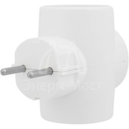 Разветвитель 3-м без заземл. 6-10А 220В Rexant 11-1081